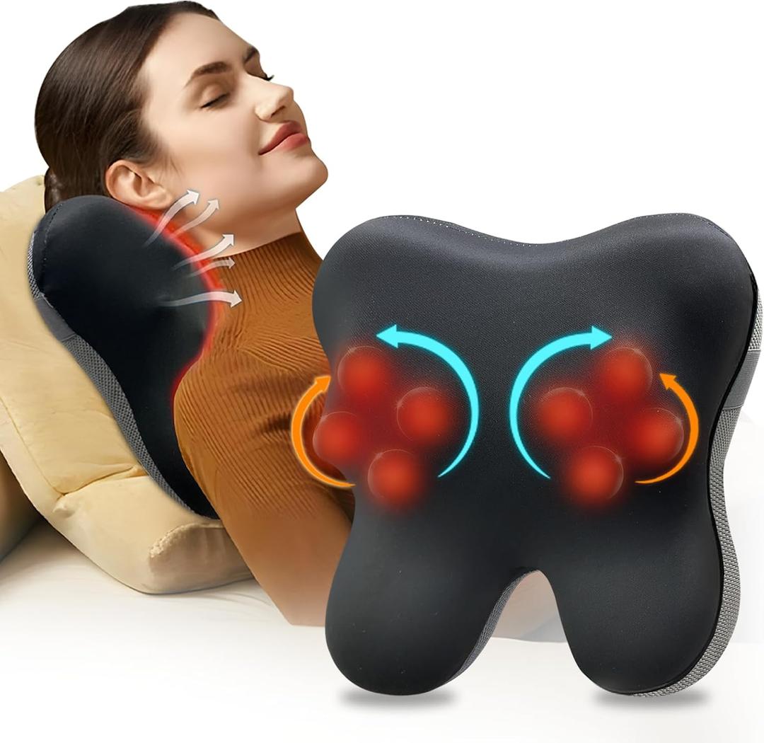 Neck Massager,Gifts for Women Men Mom Dad - Shiatsu Neck and Back Massager with Heat,Birthday Gifts for Women Mom Men Dad Her Him