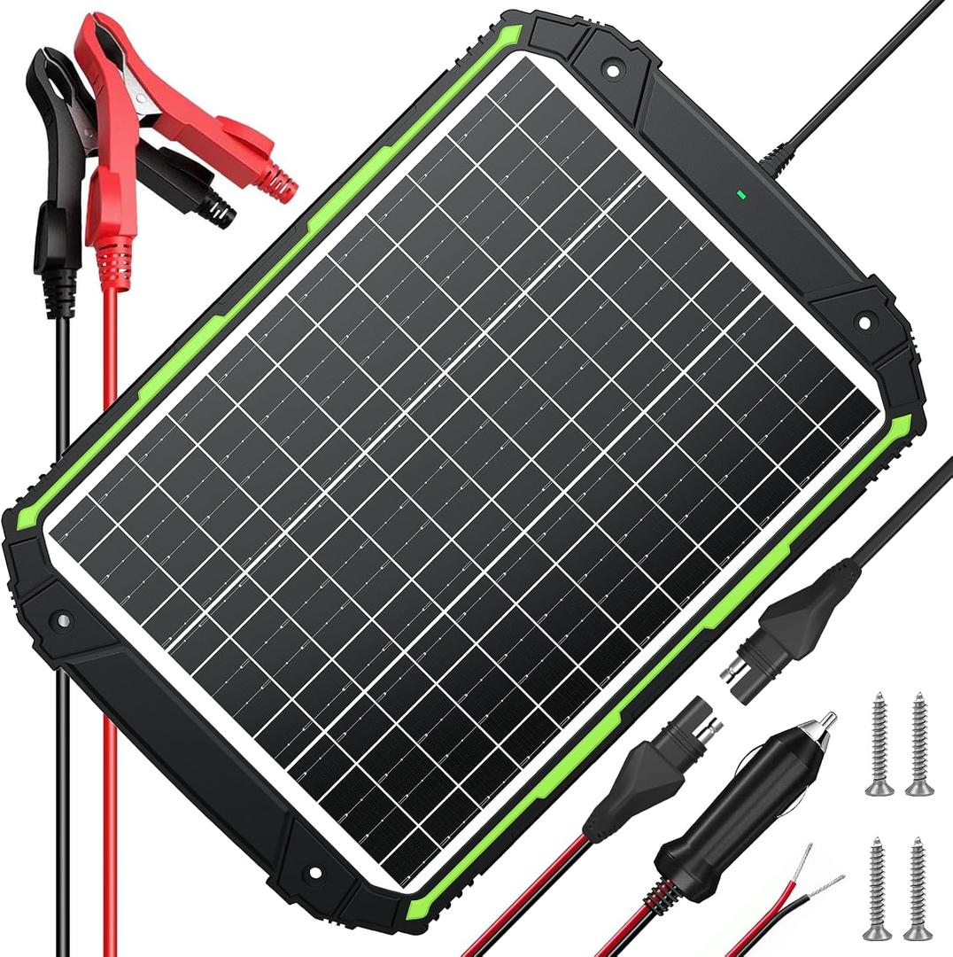 25W 12V Solar Panel Battery Trickle Charger Maintainer PRO