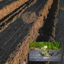 4x30ft Landscape Fabric Heavy Duty,Thicken Block Gardening Ground Cover Mat,Garden Cloth,Black Plastic Ground Cover,Commercial Driveway Fabric (4 * 30ft, 2Pack)