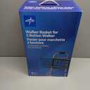 Medline Two-Button Walker Basket, Lightweight, Durable, Easy Installation, Convenient Storages, Ideal for Medical Patients, Hospitals, Nursing Homes (Pack of 2)