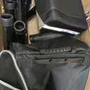 All Terrain Knee Scooter for Adults, Foldable Rolling Knee Scooter with DIY Stickers & Shock Absorber, Steerable Knee Walker for Broken Foot, Ankle Injuries & Surgery, Better Crutch Alternative (Cool Black)