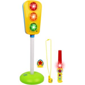 Kiddie Play Traffic Light Toy for Kids Cars and Bikes with Lights and Sounds