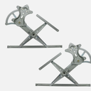 TRQ Front Power Rear Window Regulator Set Fits 2005-2021 Toyota Tacoma Truck