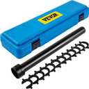 VEVOR Inner Tie Rod Tool Kit, 13 Pcs Tie Rod Removal Tool, 13 Pcs Crowfoot Adapters Inner Tie Rod Tool Set, 1/2 Inch Drive Tube Tie Rods Tool, Heavy-Duty Steel Inner Tie Rod Removal Tool for Vehicle