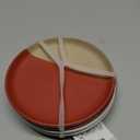 Tabletops Gallery Sedona Appetizer Plates - Set of 4 - Rust And White