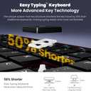 cimetech EasyTyping KF10 Wireless Keyboard and Mouse Combo, [Silent Scissor Switch Keys][Labor-Saving Keys] Ultra Slim Wireless Computer Keyboard and Mouse, Easy Setup for PC/Laptop/Windows - Wine Red