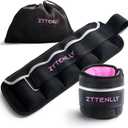 ZTTENLLY Adjustable Ankle Weights 1 To 5 LBS Pair with Carry Bag - Breathable Fabrics, Reflective Trim - Strength Training Leg Wrist Arm Ankle Walking