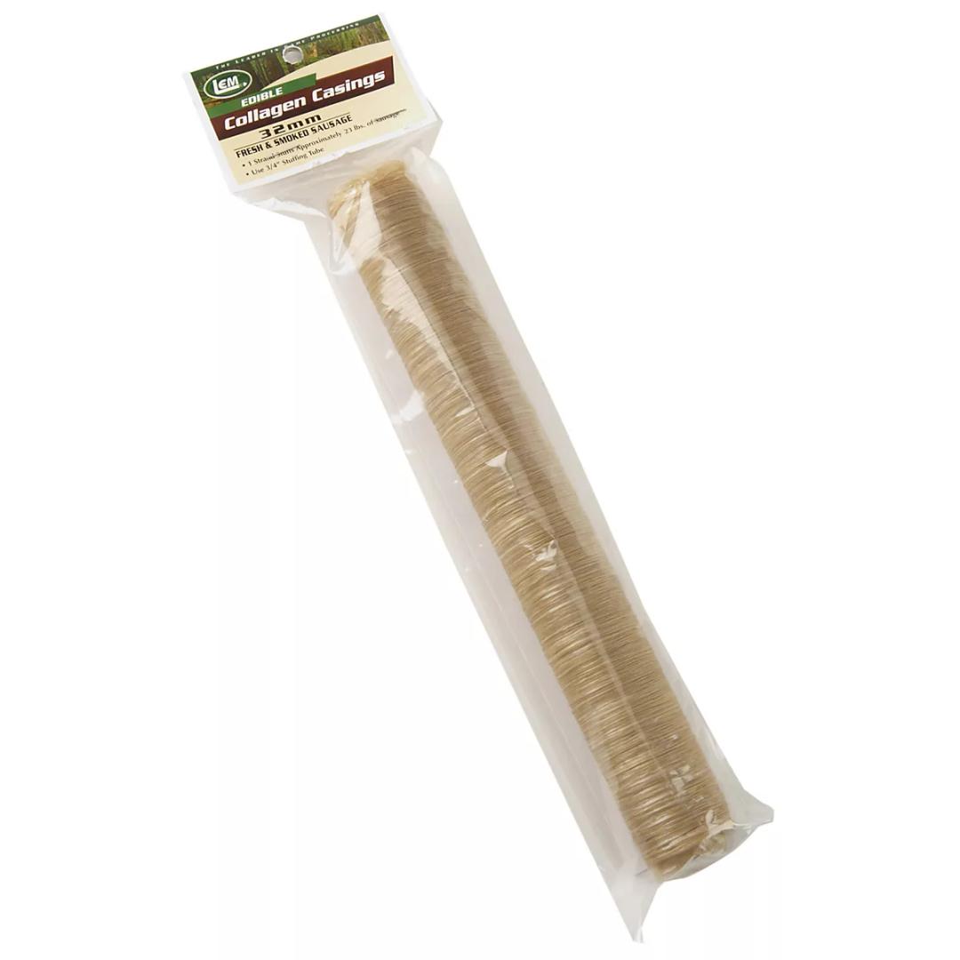 LEM 32 mm Edible Collagen Casing Smoked