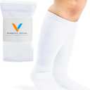 Viasox Compression Socks for Women and Men (Medium, White)