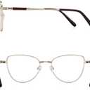 RB. Pilot Retro Cateye Reading Glasses for Women Blue Light Blocking Computer Glasses Spring Hinge Readers