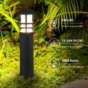 SUNVIE 8-Pack Low Voltage Pathway Lights 3W LED Landscape Pathway Lighting 3000K Warm White CRI 90+ Landscape Lights Wired 12-24V Aluminum Bollard Path Lights for Walkway Yard Garden, ETL Listed Cord