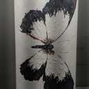 Tarfupth Black and White Butterfly Wall Art for Living Room Hand Painted Butterfly Oil Painting Texture Pictures Large Artwork for Bedroom Office Kitchen Room Aesthetic Decoration 20"x40", 20L" x 40W"