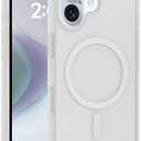 doeboe for iPhone 16 Case Only, Compatible with MagSafe, Magnetic Case for iPhone 16, TPU Slim Thin, Shockproof Full Protective, Anti-Scratch, Anti-Oil, Anti-Fingerprint (Clear) 5 Pack