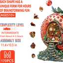 Wooden Puzzles for Adults - Strawberry Hut Wooden Puzzle, Unique Shaped Wood Jigsaw Puzzle for Adults, Wood Puzzles Adult, Gifts for Family, Wall Art Home Decor (170pcs 11.4 * 10.5in M)