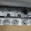 8 Light Bathroom Vanity Light Black Vanity Light Fixtures Bathroom Lights Fixtures Over Mirror Large Wall Lights with Clear Glass Shade for Bedroom Living Room Makeup