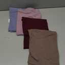 Boao 4 Pieces Basic Crop Tank Tops Sleeveless Racerback Crop Top for Women (Large, Leather Pink, Coffee, Serenity, Dark Red)