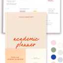 Lamare Academic Planner 2025-2026  Undated Weekly College Student Planner 2025-2026 For Homeschool, High School, College & Nursing Students (Peach)