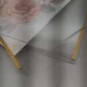 EHWINE 4 Pack Acrylic Sign Holder 8.5 x 11, Double Sided Gold Picture Frame Stand up Table Top Sign Holders, Clear Display Stand Menu Flyer Holder for Wedding Party (Provide Non-slip Mats)