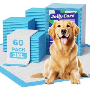 60 Count-36" x 36" XXXL Pee Pads for Dogs, Extra Large Puppy Pads, Super Absorbent Disposable Dog Training Pads, Quick Drying, Leak-Proof, Ultra Thick Potty Pads for Dogs, Puppies, Doggie, Cats