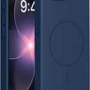 Miracase Magnetic for iPhone 17e Case & iPhone 16e Case, [Soft Anti-Scratch Microfiber Lining], Compatible with MagSafe, Silicone Shockproof Protection Phone Case for iPhone 17e/16e, Dark Blue