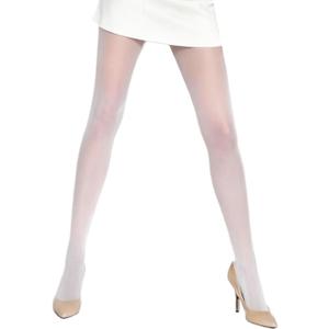 Mila Marutti White Sheer Tights for Women | Bridal Pantyhose Made in EU | Nylons Stockings for Women - White, S