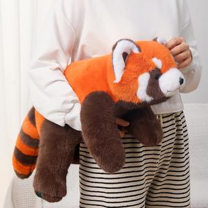 Red Panda Plush Stuffed Animal - Sleeping Plush Toy Pillow, Cute Hugging Plushie, Room Decor, Christmas Birthday Gifts for Kids Girls Boys (17.7in)