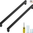 Ravinte 25 Pack 10 Inch Kitchen Square Cabinet Handles Matte Black Cabinet Pulls Black Drawer Pulls Kitchen Cabinet Hardware Kitchen Handles