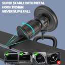 2 x 2-in-1 Car Combo Flexino Retractable Car Charger for iPhone 16, 57W Fast Charging Car Charger USB C, Magnetic Phone Holder for MagSafe Car Mount,360 Cell Phone Holder for iPhone 16/15/14/13/12