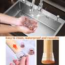 4 x Chair Leg Protectors for Hardwood Floors, Felt Chair Furniture Pads feet Covers for Wood Hardwood Floors Protector, Clear Square Silicone Felt Pads for Smooth Moving 16Pcs (Fit 0.6 "to 0.7")