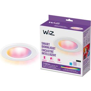 WiZ Connected Retrofit Recessed Downlight, 1150 Lumens, 6 Inch Matter Compatible LED Color Changing Lights, Motion Recessed Lighting ,Connects to your Wi-Fi, 1 Pack