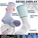 Anlisim Wool Socks, Thermal Winter Warm Thick Merino Wool Hiking Socks for Kids & Teens, 4 Pairs (XS)
