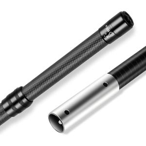 Pool Pole Carbon Fiber, Premium12FT Pool Pole Telescopic 3.7 to 12 FT, Adjustable 4 Piece Extendable Pool Cleaning Pole, Professional Pool Pole fit for Brushes, Vacuum, Nets, Skimmers