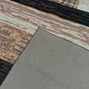 FlyDOIT Modern Geometric Patchwork Area Rug, 8x10 Chocolate Large Rugs for Living Room, Rockwood Collection Indoor Rugs for Bedroom, Throw Carpet Floor Decor for Entryway Dining Room Office Nursery