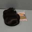 FAELBATY Short Brown Wigs With Bangs Shoulder Length Wig For Women Curly Wavy Synthetic Cosplay Wig for Women Costume Wigs (12" Natural Black Dark Brown Mix Color)