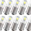 Serundo Auto BA9S Led Car Bulb BA9 1895 1891 53 57 Led Car Bulb, 2SMD 3030Chips 6000K White 47830 64111 3893 LED Car Bulb for Car Interior Dome Map License Plate Glove Box Light etc, Pack of 9pcs