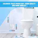 Mimorou 12 Pcs White Toilet Brush, Bathroom Toilet Bowl Brush, Soft Bristle Long Handle Plastic Toilet Scrubber for Bathroom