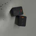 [2 Pack] USB C Charger Block 160W, 3-Port GaN Super Fast Charger, Dual 65W Type C Charging Block, Foldable QC3.0 Laptop Fast Charging Adapter for MacBook, iPhone, Samsung, Galaxy, iPad, Android, Black