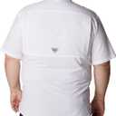 Columbia Sportswear Men's Low Drag Off Shore Short Sleeve Shirt (Big), White, 1X