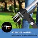 Stand Up Weed Puller Tool, Long Handle Garden Weeder with 4 Stainless Steel Claws, 39.3" Heavy Duty Weed Remover Tool for Lawn & Yard, Pull Weeds by Root Without Bending