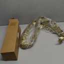 Chuangdi 5 ft Christmas Star Garland with Gold Glitter Star Hanging Vine Garland Christmas Decorations Bright Backdrop for Home Porch Door Table Mantle Outdoor Xmas Decor