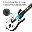 DOYO Guitar Hero Wii for Wii Guitar Games - White