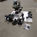 Radical Trinocular Polarizing Microscope W Rotating Stage Bertrand Lens Full Quarter Wave Plates and Camera Port RPL 3T