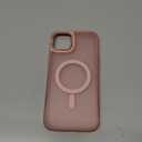 Magnetic Case for iPhone 15 Plus (6.7-Inch), Compatible with MagSafe, Non Yellowing Clear Hybrid Case [Hard Acrylic+Soft TPU], Colored Outlines Anti-Shock Scratch Resistant Phone Cover, White