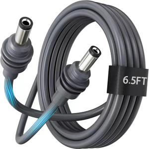 for Starlink Mini Cable 6.5FT - Premium Waterproof Replacement DC Power Cable for Starlink Mini with Barrel Jack, Outdoor-Grade Gray (2M/6.5FT)