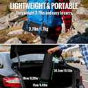 GARLLEN Portable Camping Chair 400LBS Capacity, Folding Backpacking Chair with Both Side Pockets, Folding Travel Chair with Carrying Bag & Anti-Slip Feet for Camping, Hiking, Picnic, Beach