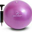 ProBody Pilates Small Exercise Ball with Pump - 9 Inch Workout Ball for Stability, Barre, Yoga, Core & Physical Therapy
