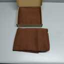 FUTEI Dark Brown Chenille Throw Pillow Covers 20x20 Inch Set of 2,Soft Wide Chevron Textured Cushion Case,Farmhouse Home Decor for Couch Bed Living Room