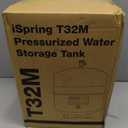 iSpring T32M Pressurized Water Storage Tank with Ball Valve for Reverse Osmosis RO Systems, 4 Gallon, 1/4" Tank Valve Included, White
