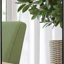 Giftgarden 47x14 Black Full Length Mirror Aluminum Alloy Framed, Sleek Long Full-Body Metal Tall Mirror Wall Mounted or Hang Over The Door for Bedroom Bathroom Closet