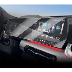 HD for 2025 2026 BMW X1 xDrive 28i/X2 M35i AIO Screen Protector for BMW X1/X210.7"Navi+10.25"DashIntegrated Tempered Glass Whole Screen Accessories Anti-Scratch 9H[No Glare & Fingerprint]